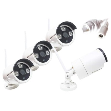 KIT Videosorveglianza WIFI DVR NVR 8 Canali 8 Telecamere Wireless