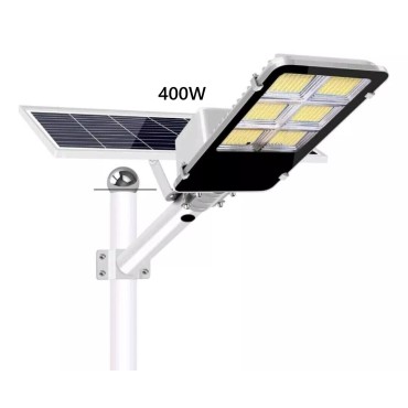 LAMPIONE LED PANNELLO SOLARE STAFFA E TELECOMANDO 200W 300W 400W 500W 600W IP66 Standard