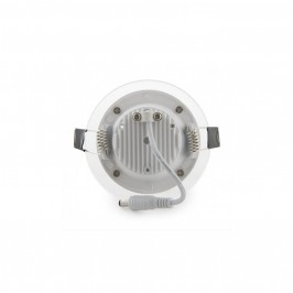 Faretto led 6W Pannello vetro incasso rotondo luce Fredda 6400k