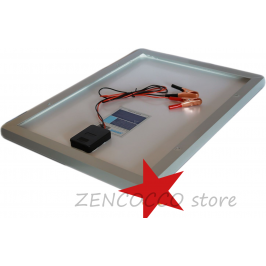 100W Pannello Solare Modulo Fotovoltaico 12V CELLE SILICIO PINZE BATTERIA