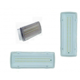 Lampada 4W Plafoniera Emergenza 50 LED Intallazione Fissa Incasso Parete 406LM