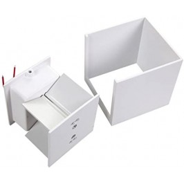 Lampada 12w COB LED Cubo Applique Parete 220V Luce Biemissione 1200lm Regolabile IP65