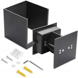 12W Lampada COB LED Cubo Applique Parete 220V Luce Biemissione nera o bianca  100lm/W Regolabile IP65