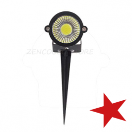 5W Lampada da Giardino Faretto COB LED 500lm con Picchetto IP65
