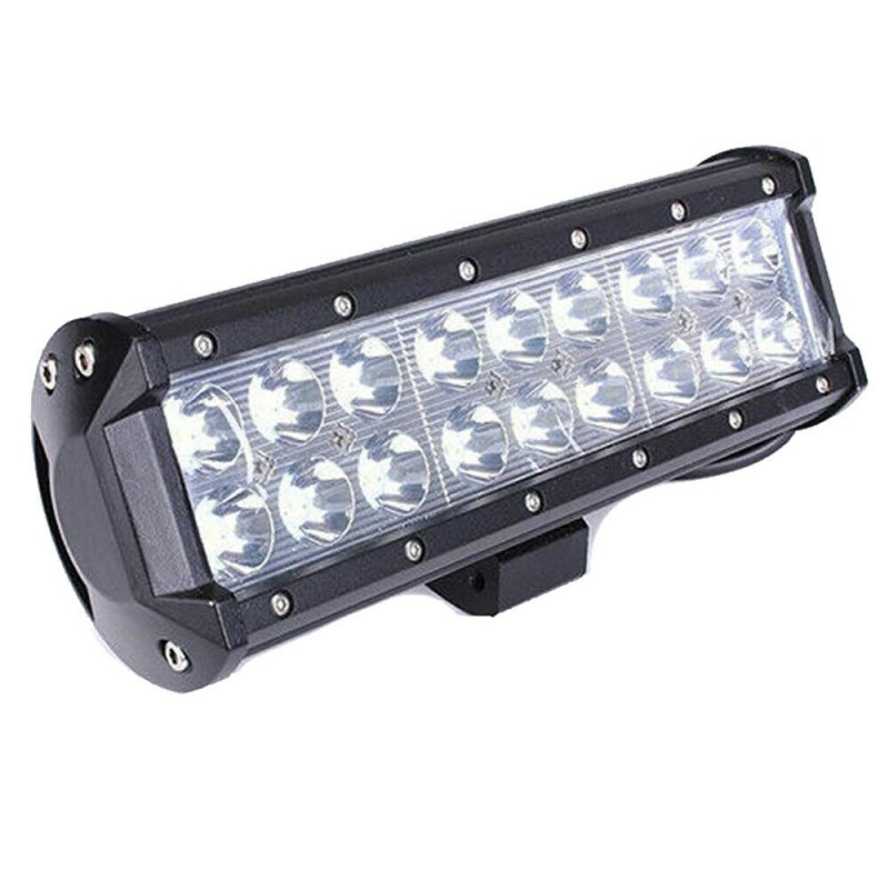 Faretto 54W 18 LED Rettangolare 12v per AUTO JEEP BARCA 6000K IP68