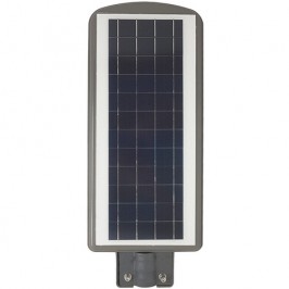90W Lampione Stradale Faro Luce LED Pannello Energia Solare Crepuscolare IP65