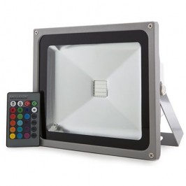 Faro Faretto LED RGB Esterno IP65 10W 20W 30W 50 Watt Multicolore + Telecomando
