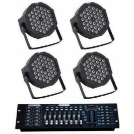 4 PAR LED Faro RGB 36 LED...
