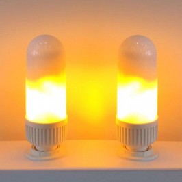 3W Lampadina E27 Effetto Fiamma Movimento Lampada LED BULB