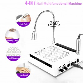 KIT 4 in 1 Aspiratore Fresa Lampada Manicure Pedicure NAIL ART Unghie ESTETISTA