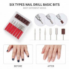 FRESA Elettrica PORTATILE Per Manicure e Pedicure Trapano UNGHIE NAIL ART SML M6