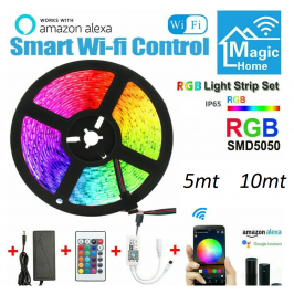 Smart Striscia LED Alexa 5M...