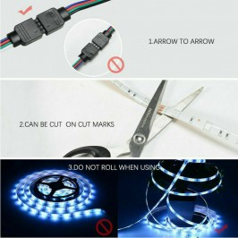 Smart Striscia LED Alexa 5M Google Home WiFi 5050 RGB SMD KIT Strip LED IP65