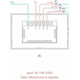 Domotica INTERRUTTORE luce WIFI TOUCH Basic Sonoff T1 T2 T3 Alexa Google 503 CE