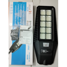 LAMPIONE 500W PANNELLO SOLARE INTEGRATO CREPUSCOLARE IP65 LUCE Fredda 130lm/w