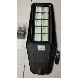 LAMPIONE 500W PANNELLO SOLARE INTEGRATO CREPUSCOLARE IP65 LUCE Fredda 130lm/w