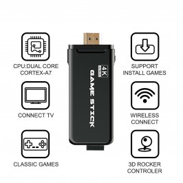 CONSOLE GAME STICK 3000 in 1 VIDEOGIOCHI ULTRA HD 4K HDMI 2 CONTROLLER JOYSTICK