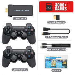 CONSOLE GAME STICK 3000 in 1 VIDEOGIOCHI ULTRA HD 4K HDMI 2 CONTROLLER JOYSTICK
