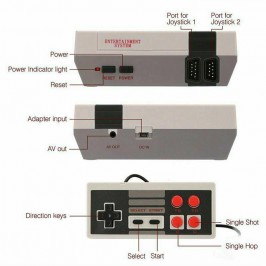 620 giochi IN 1 MINI CONSOLE CLASSIC RETRO PER NES 2 CONTROLLER TIPO NINTENDO