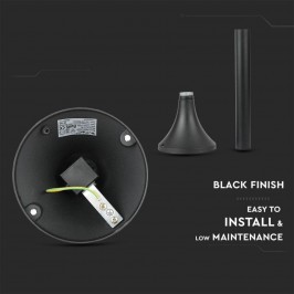 V-TAC VT-736 PORTALAMPADA DA GIARDINO CON FISSAGGIO A TERRA PER LAMPADINE E27 - SKU 7059