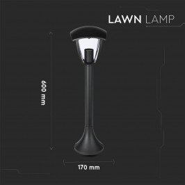 V-TAC VT-736 PORTALAMPADA DA GIARDINO CON FISSAGGIO A TERRA PER LAMPADINE E27 - SKU 7059
