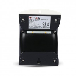 V-TAC VT-767-2 LAMPADA BIANCA DA MURO LED 1,5W CON PANNELLO SOLARE E SENSORE - SKU 8276