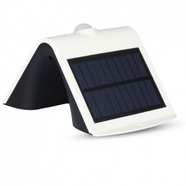 V-TAC VT-767-2 LAMPADA BIANCA DA MURO LED 1,5W CON PANNELLO SOLARE E SENSORE - SKU 8276