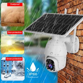 4G/WIFI 1080P Solar PTZ IP Camera CCTV Impermeabile ip66 Sicurezza da Esterno Visione Notturna