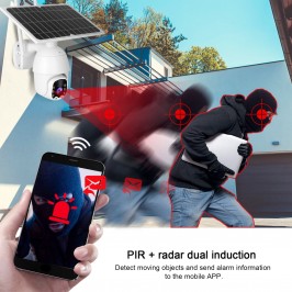 4G/WIFI 1080P Solar PTZ IP Camera CCTV Impermeabile ip66 Sicurezza da Esterno Visione Notturna